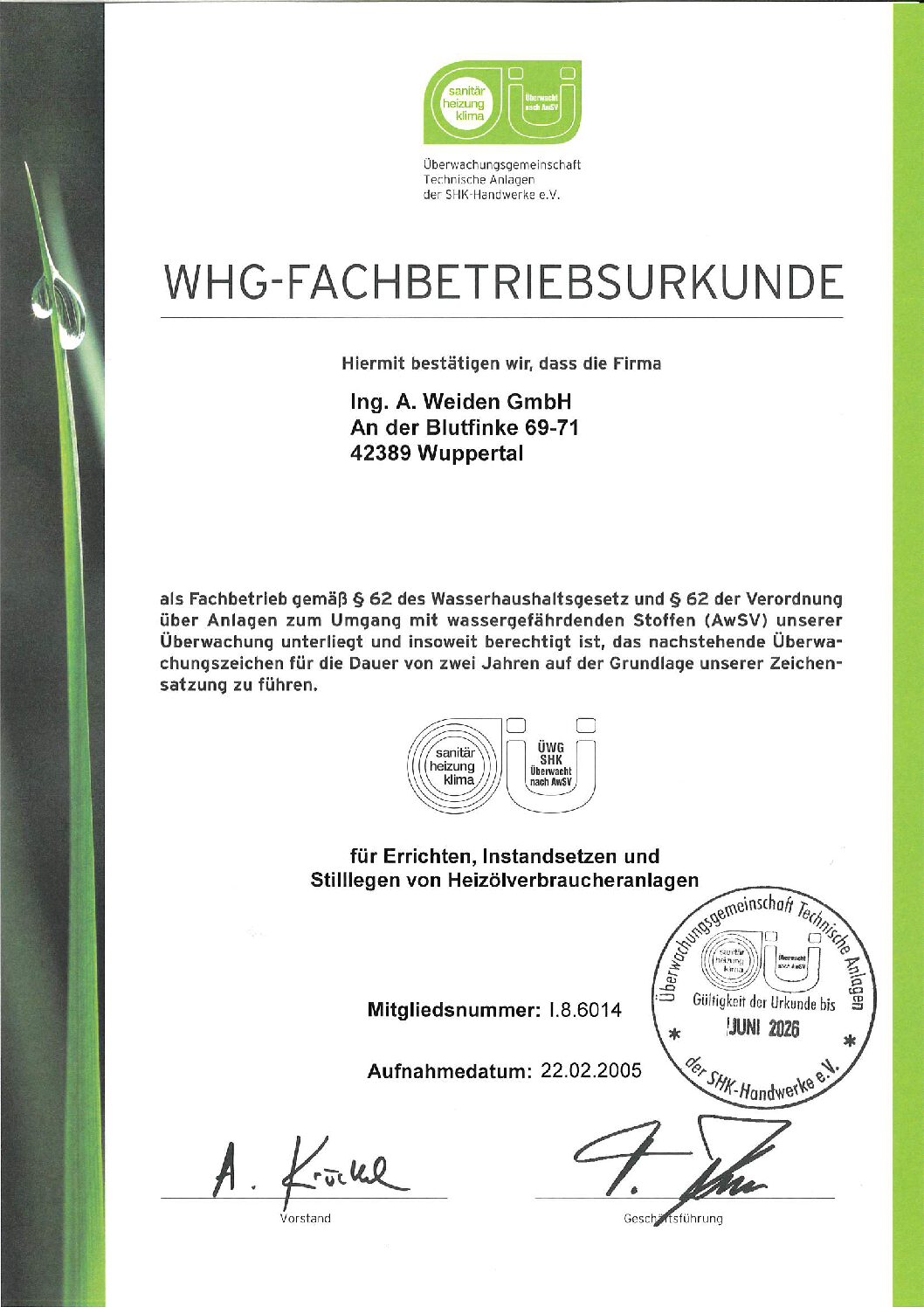 WHG-Fachbetriebsurkunde_06.2024-06.2026